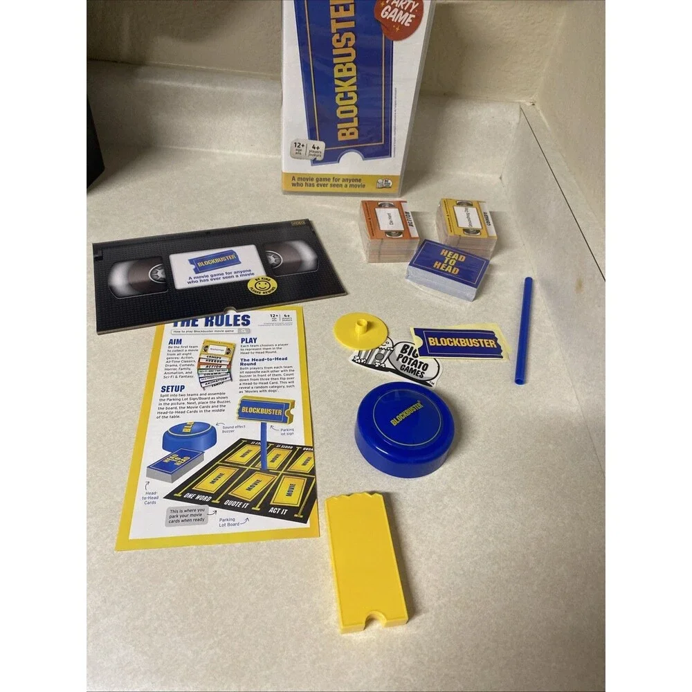 Blockbuster  Video Party Board Game